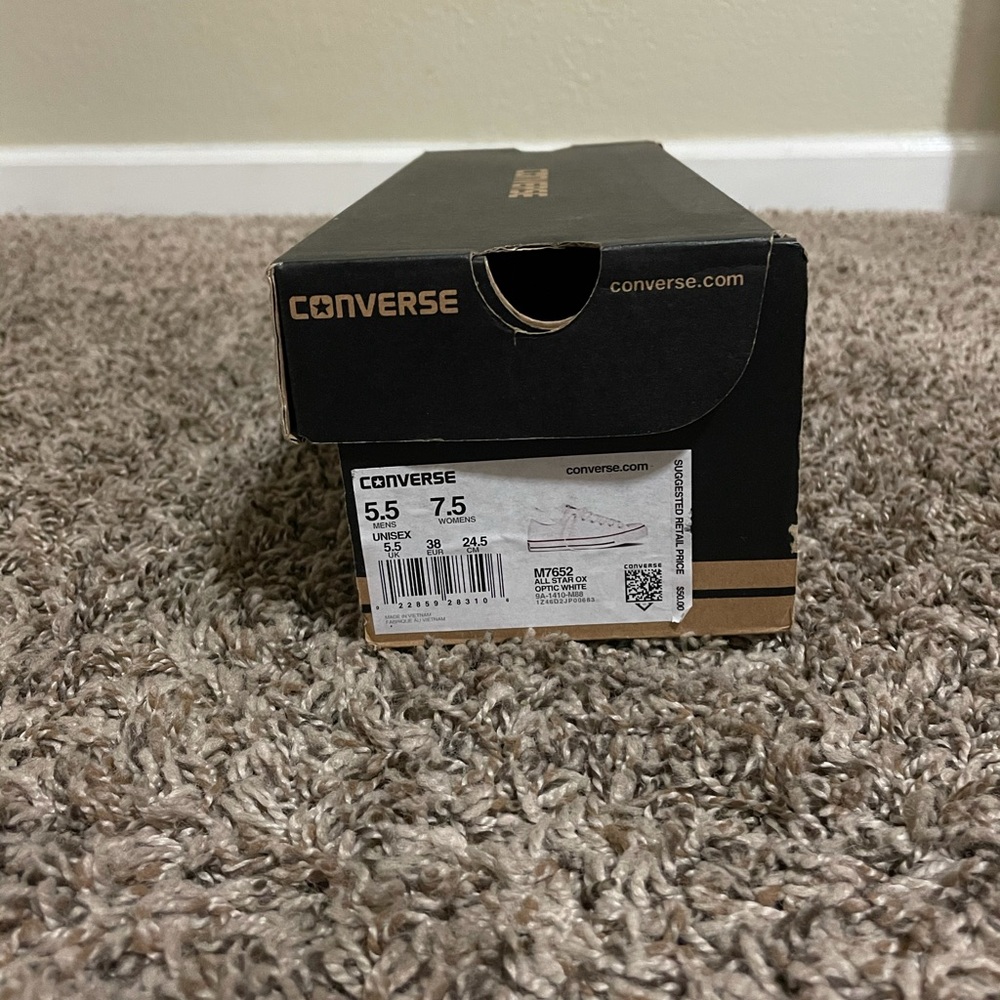 Women’s white converse